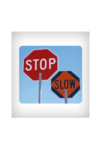 Stop/Slow Paddle Traffic Control